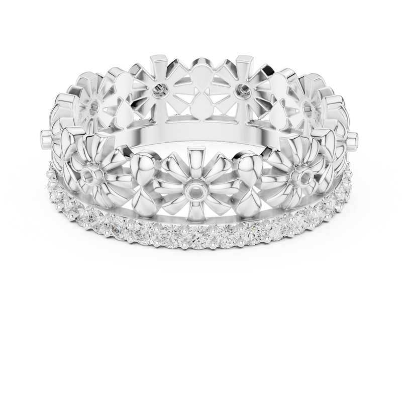 Ladies Ring R42@7 - White Gold - Image
