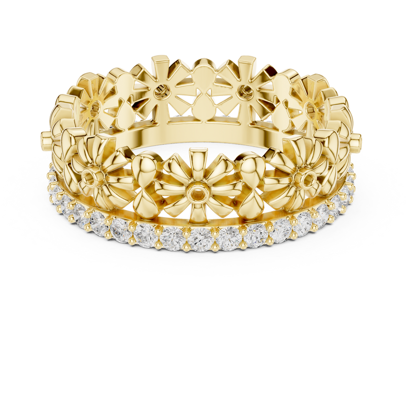 Ladies Ring R42@7 - Yellow Gold - Image