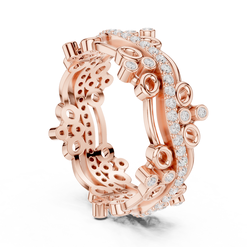 Ladies Ring R44@7 - Rose Gold - Image