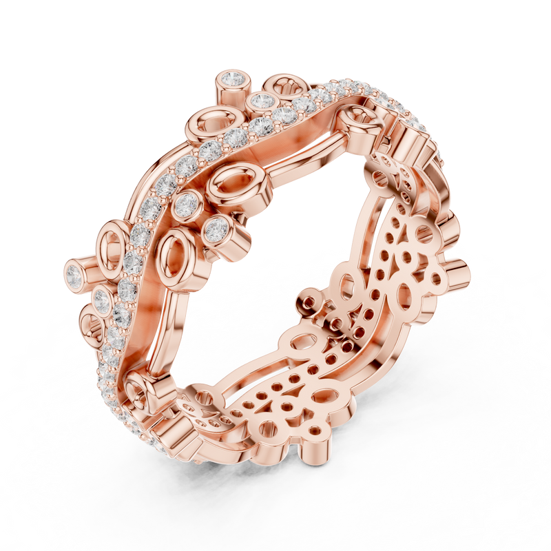 Ladies Ring R44@7 - Rose Gold - Image