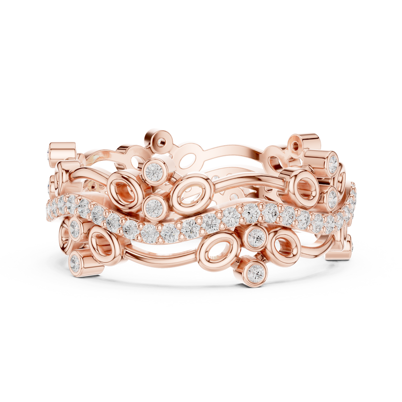Ladies Ring R44@7 - Rose Gold - Image
