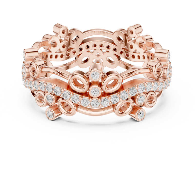 Ladies Ring R44@7 - Rose Gold - Image