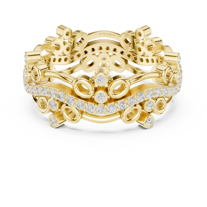 Ladies Ring R44@7 - Yellow Gold - Image