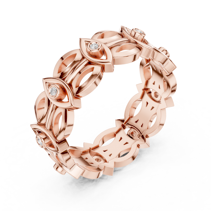 Ladies Ring R46@7 - Rose Gold - Image