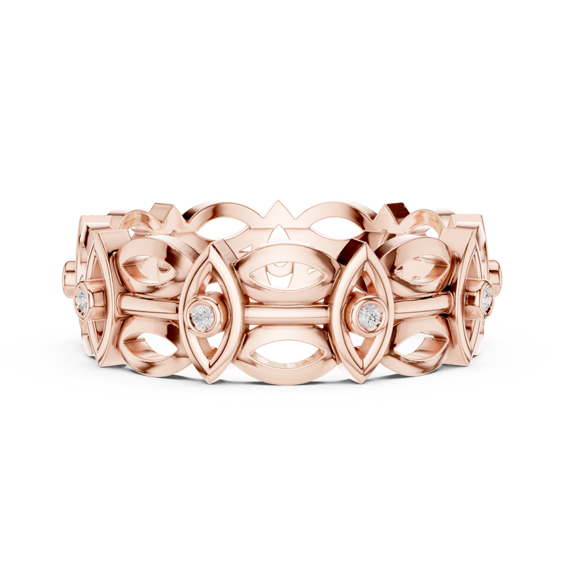Ladies Ring R46@7 - Rose Gold - Image