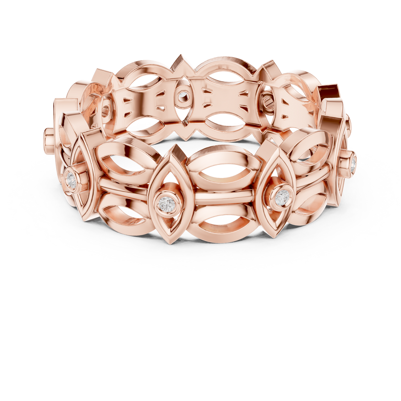 Ladies Ring R46@7 - Rose Gold - Image