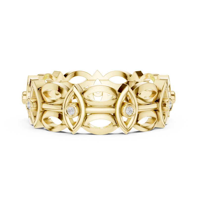 Ladies Ring R46@7 - Yellow Gold - Image
