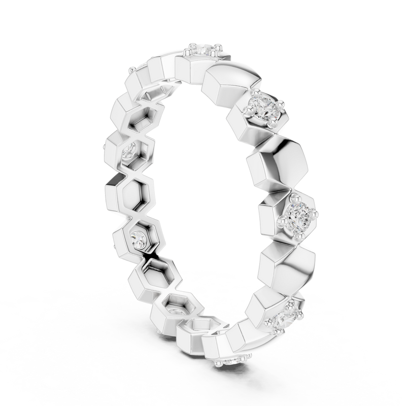 Ladies Ring R5@7 - White Gold - Image