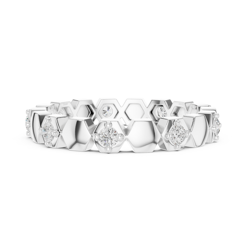 Ladies Ring R5@7 - White Gold - Image