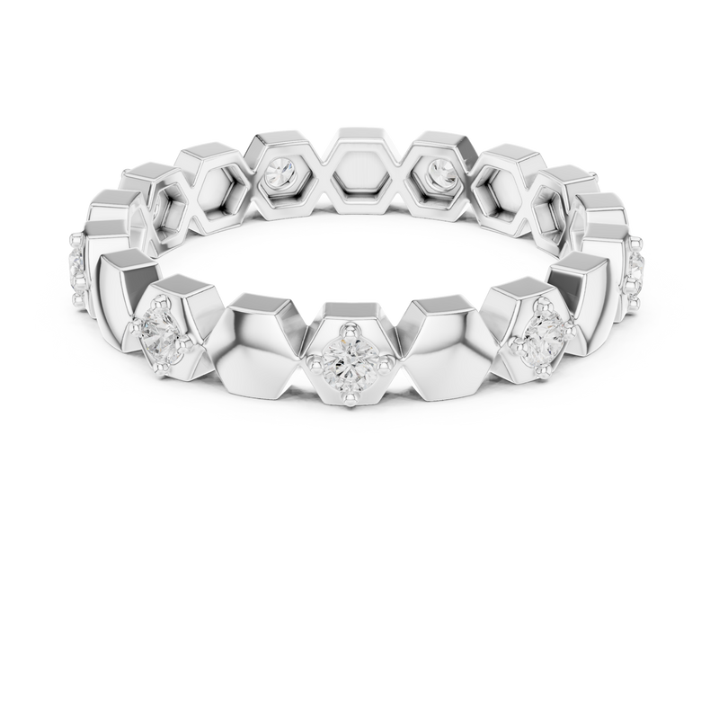 Ladies Ring R5@7 - White Gold - Image