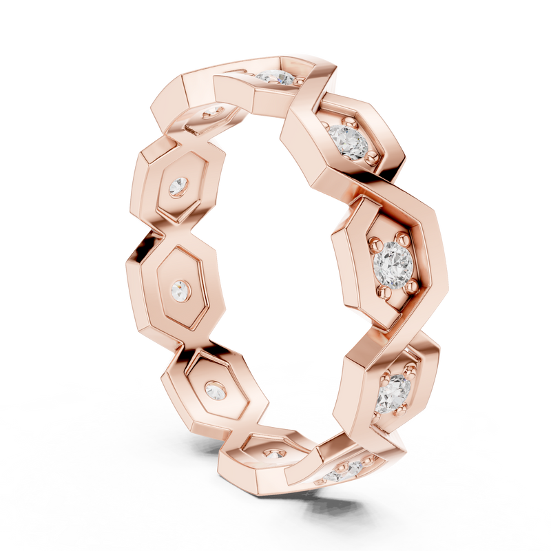 Ladies Ring R6@7 - Rose Gold - Image