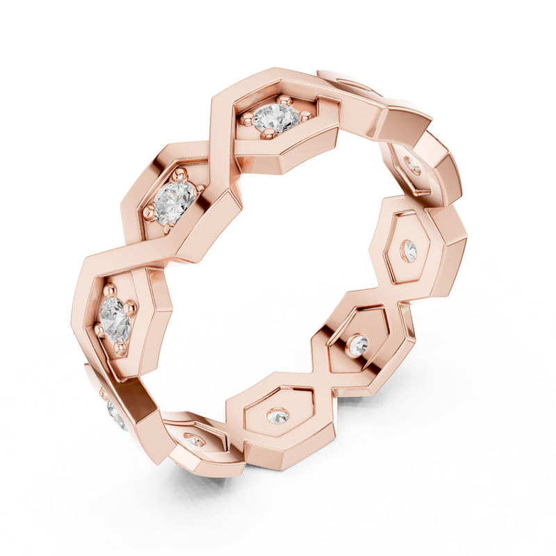 Ladies Ring R6@7 - Rose Gold - Image