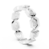 Ladies Ring R6@7 - White Gold - Image