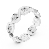 Ladies Ring R6@7 - White Gold - Image