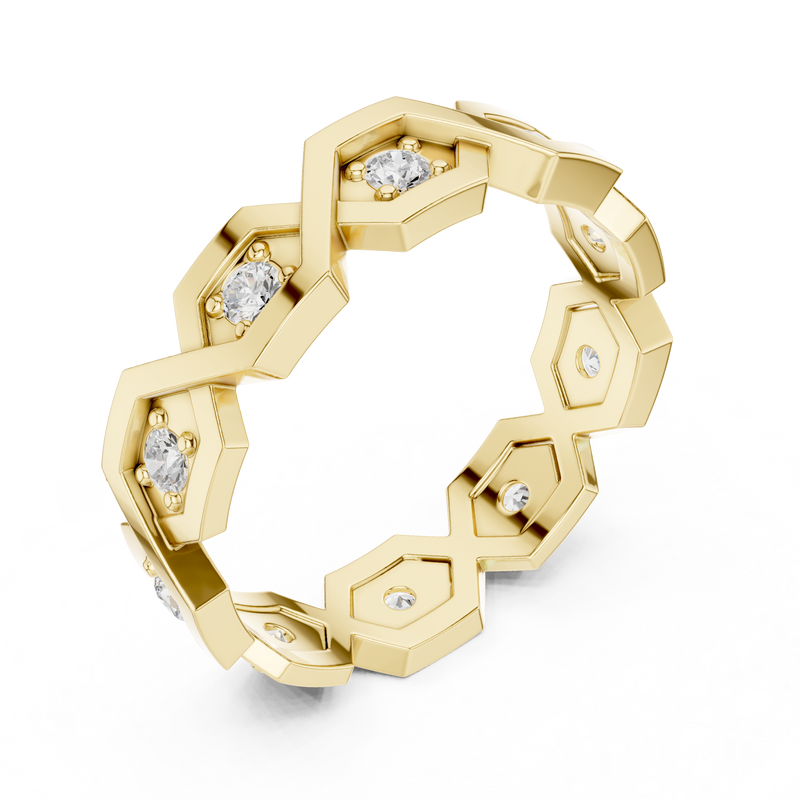 Ladies Ring R6@7 - Yellow Gold - Image