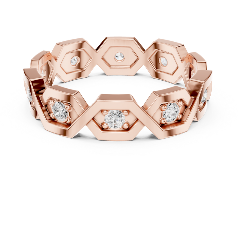 Ladies Ring R6@7 - Rose Gold - Image