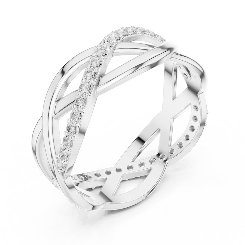 Ladies Ring R8@7 - White Gold - Image