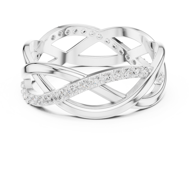 Ladies Ring R8@7 - White Gold - Image