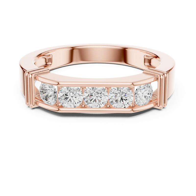 Mens Ring SBMR(10)@7 - Rose Gold - Image