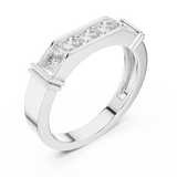Mens Ring SBMR(10) - White Gold - Image