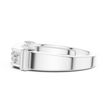 Mens Ring SBMR(10)@7 - White Gold - Image