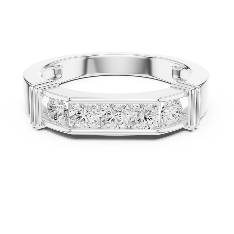 Mens Ring SBMR(10) - White Gold - Image
