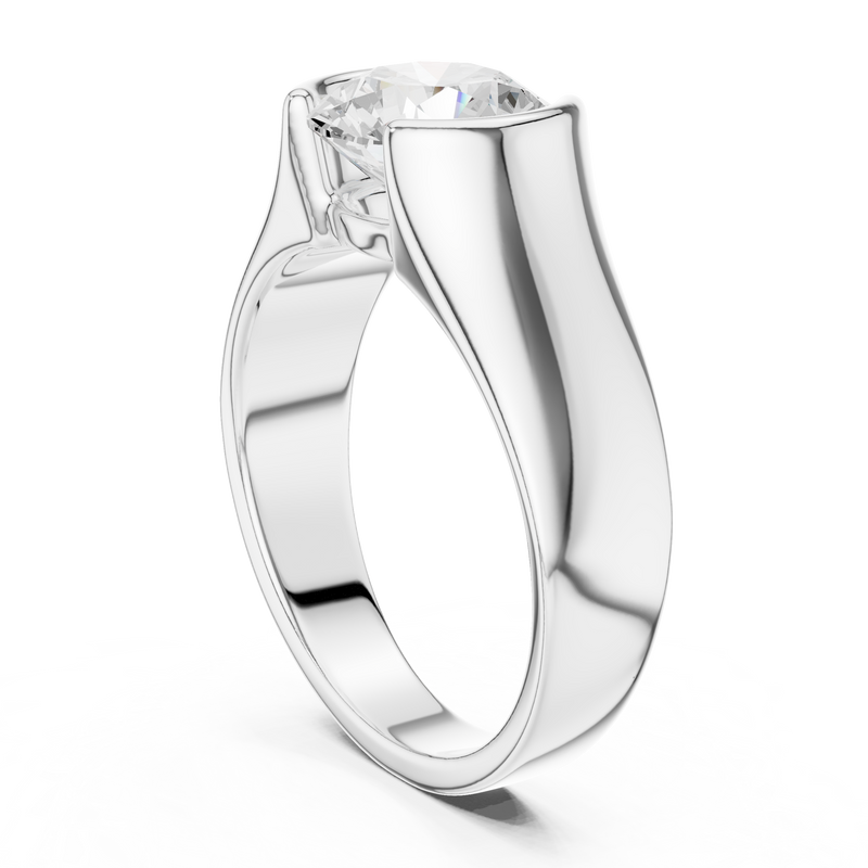 Mens Ring SBMR(11)@7 - White Gold - Image