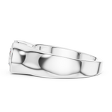 Mens Ring SBMR(11)@7 - White Gold - Image