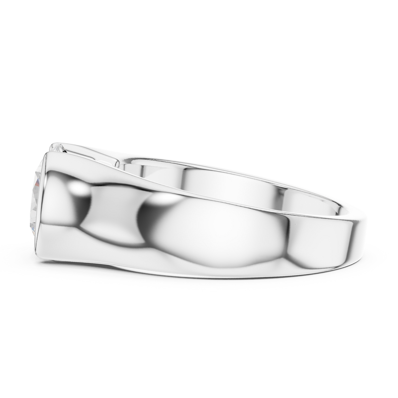 Mens Ring SBMR(11)@7 - White Gold - Image