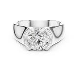 Mens Ring SBMR(11)@7 - White Gold - Image