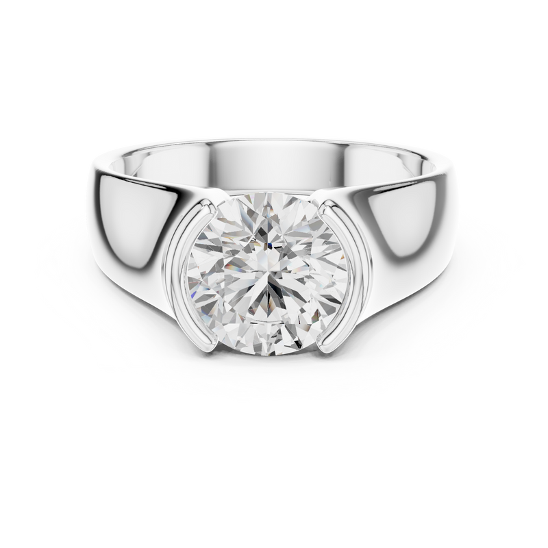 Mens Ring SBMR(11)@7 - White Gold - Image