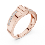 Mens Ring SBMR(12) - Rose Gold - Image