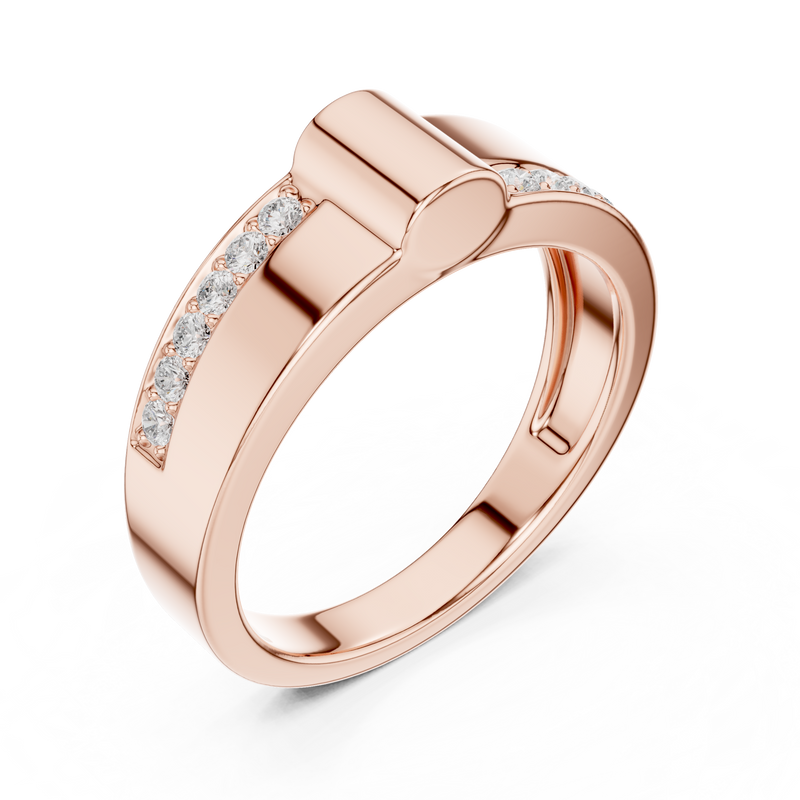 Mens Ring SBMR(12) - Rose Gold - Image