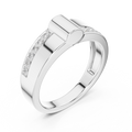 Mens Ring SBMR(12) - White Gold - Image