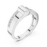 Mens Ring SBMR(12) - White Gold - Image