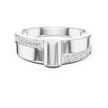 Mens Ring SBMR(12) - White Gold - Image
