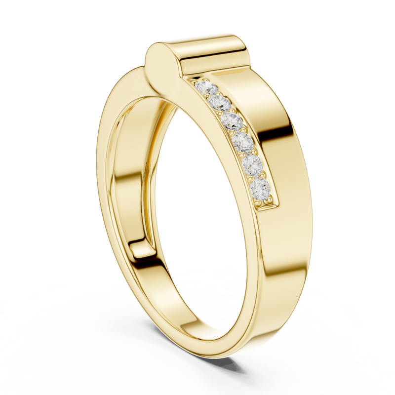 Mens Ring SBMR(12)@7 - Yellow Gold - Image