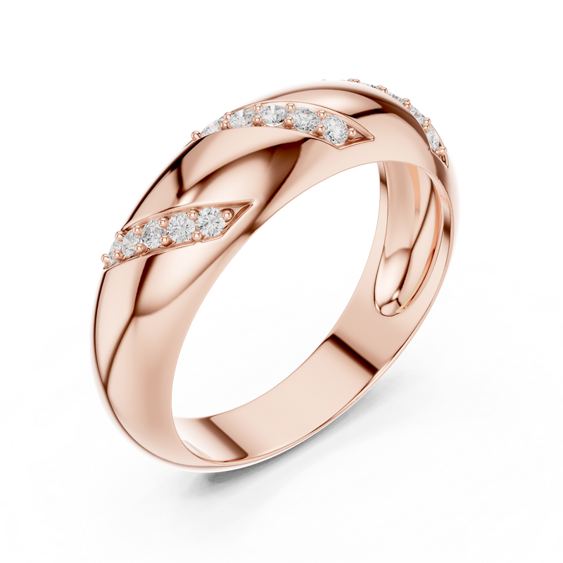 Mens Ring SBMR(13)@7 - Rose Gold - Image