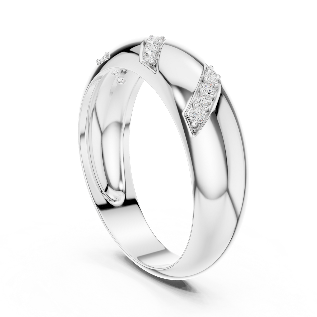 Mens Ring SBMR(13) - White Gold - Image