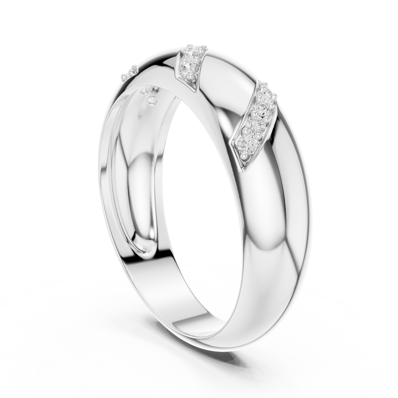 Mens Ring SBMR(13) - White Gold - Image