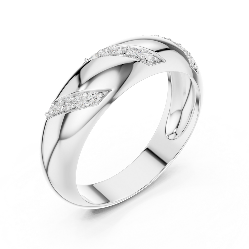 Mens Ring SBMR(13) - White Gold - Image