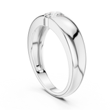 Mens Ring SBMR(15)@7 - White Gold - Image