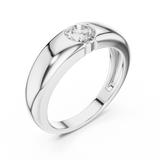 Mens Ring SBMR(15)@7 - White Gold - Image