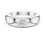 Mens Ring SBMR(15)@7 - White Gold - Image