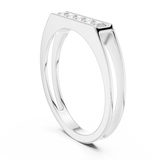 Mens Ring SBMR(16)@7 - White Gold - Image