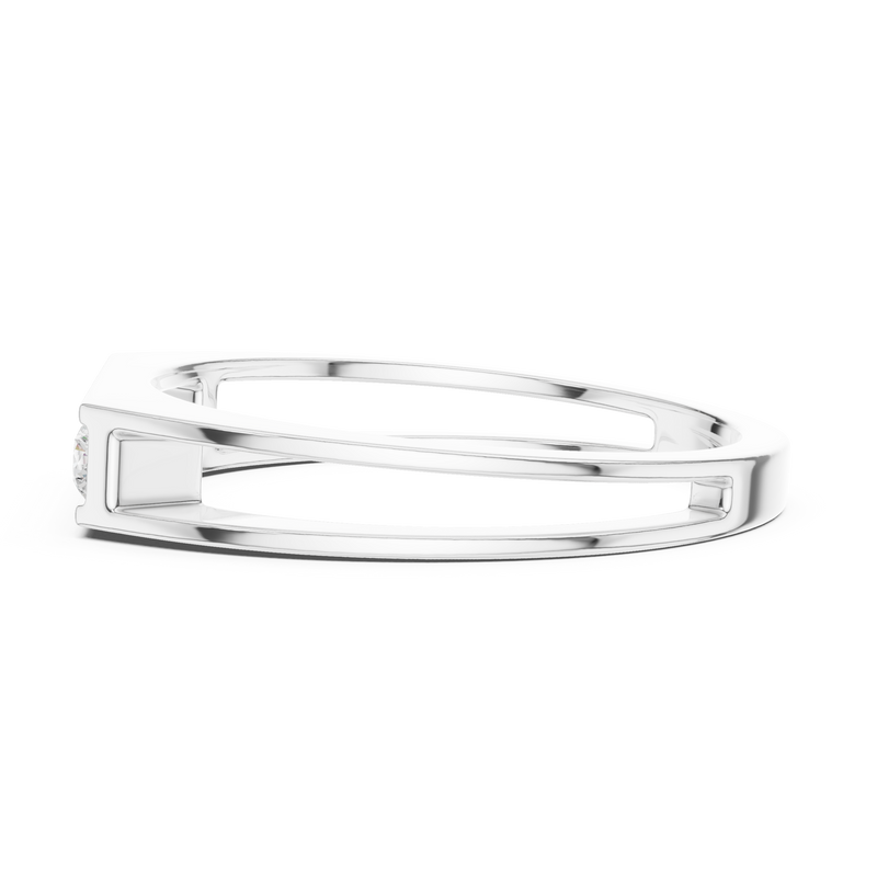 Mens Ring SBMR(16)@7 - White Gold - Image
