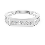 Mens Ring SBMR(16)@7 - White Gold - Image