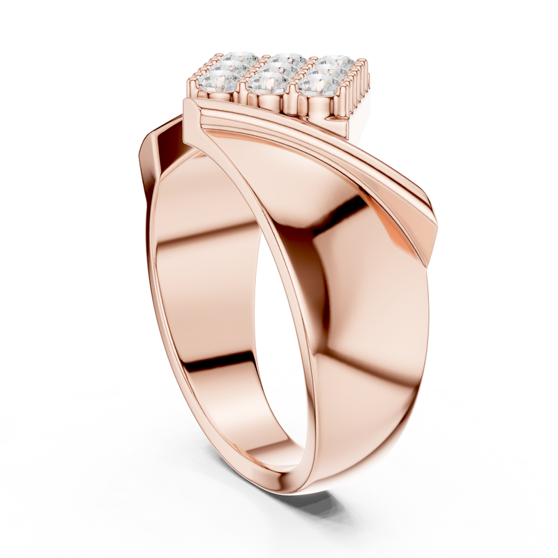 Mens Ring SBMR(17)@7 - Rose Gold - Image