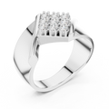 Mens Ring SBMR(17) - White Gold - Image