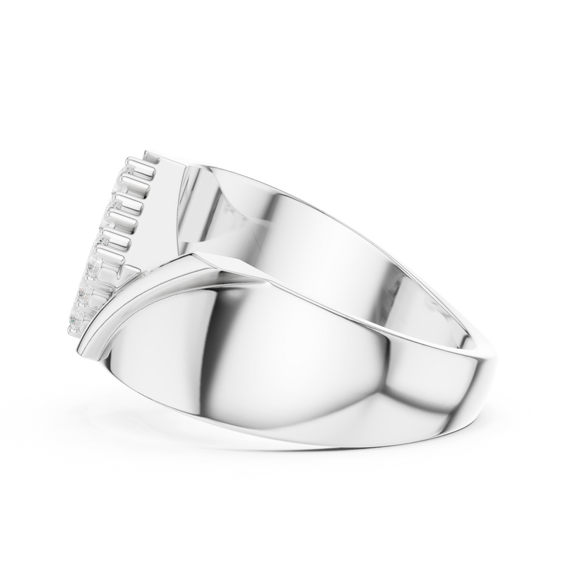 Mens Ring SBMR(17) - White Gold - Image